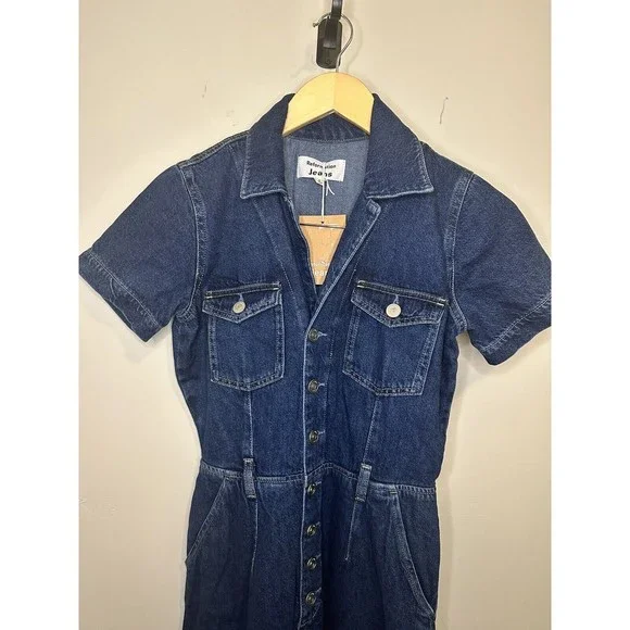 Reformation Blue Denim Jumpsuit - Picture 6 of 11